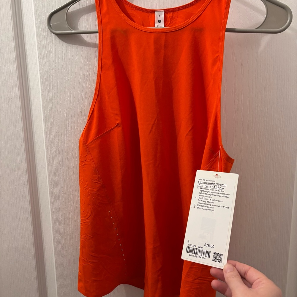 1. Lululemon Lightweight Stretch Run Tank Airflow